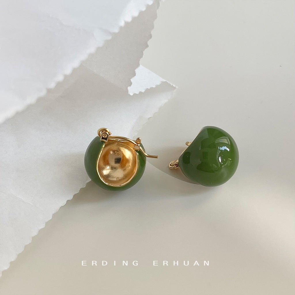 Elegant High-grade Handmade Enamel Drip Glazed Earrings