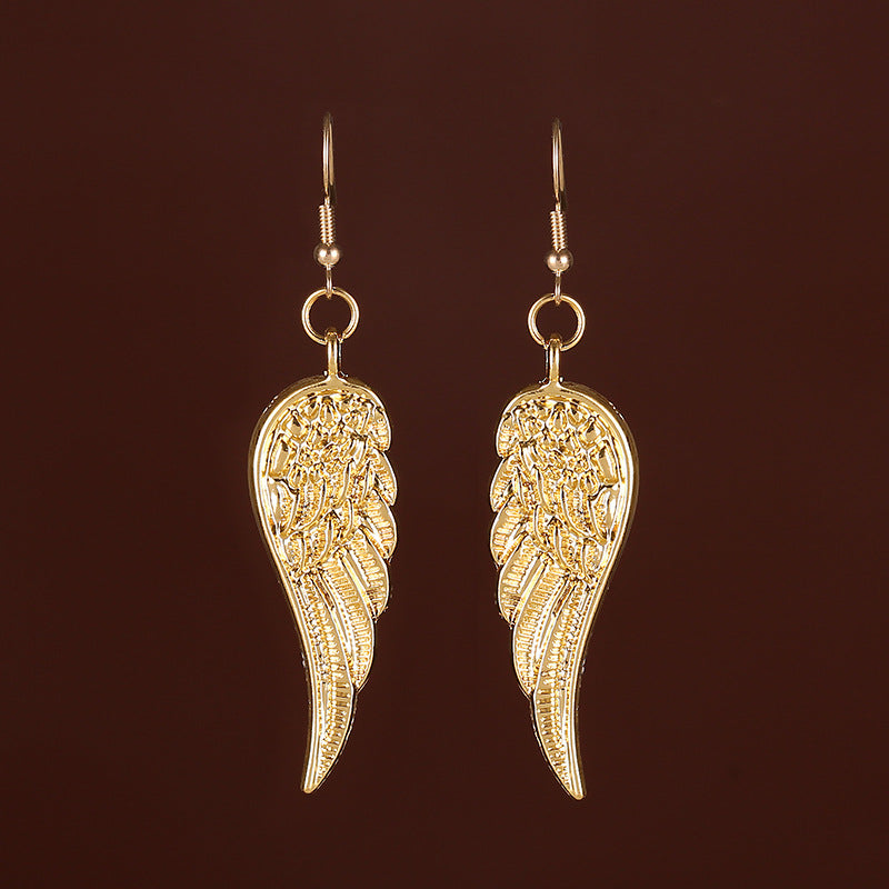 Trendy Vintage Angel Wings Feather Gift Earrings