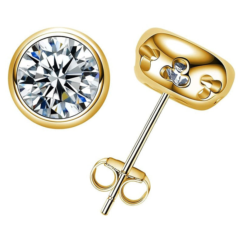 Men's Sier Ear Light Luxury High-grade Niche Female Stud Earrings