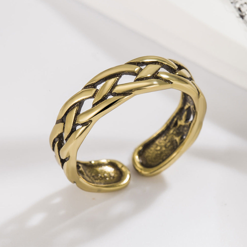 Fashion Light Luxury Minority Design Vintage Rings