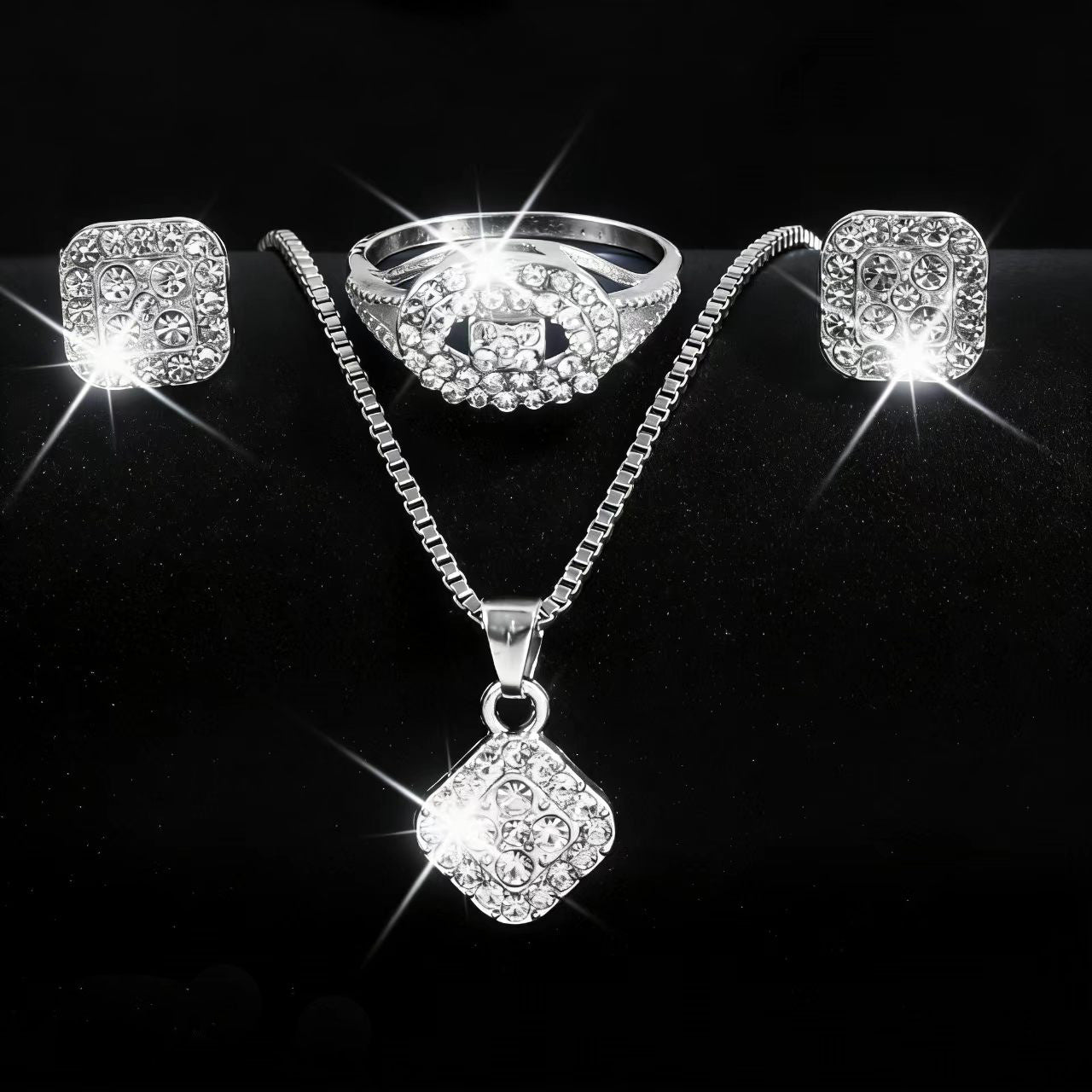 Alloy Light Luxury Geometric Stylish Simple Rings