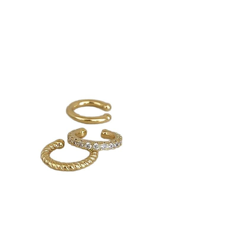 Chain Without Pierced Female Retro Style Temperament Simple Cold Niche Ear Clip