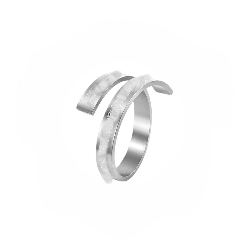 Women's & Men's Stainless Steel Quran Arabic Engraving Opening Adjustable Titanium Bracelet