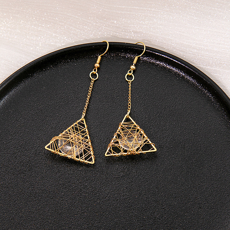 Girly Heart Hollow Stars Heart-shaped Long Simple Geometric Rings