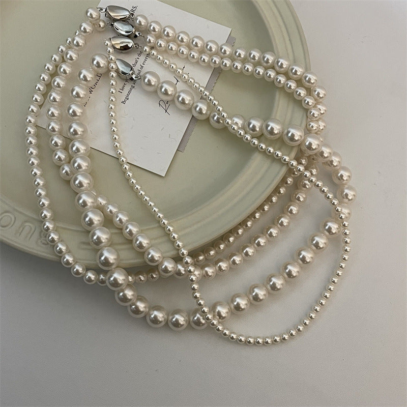 Micro Glass Bead Light Luxury High-grade French Style Necklaces