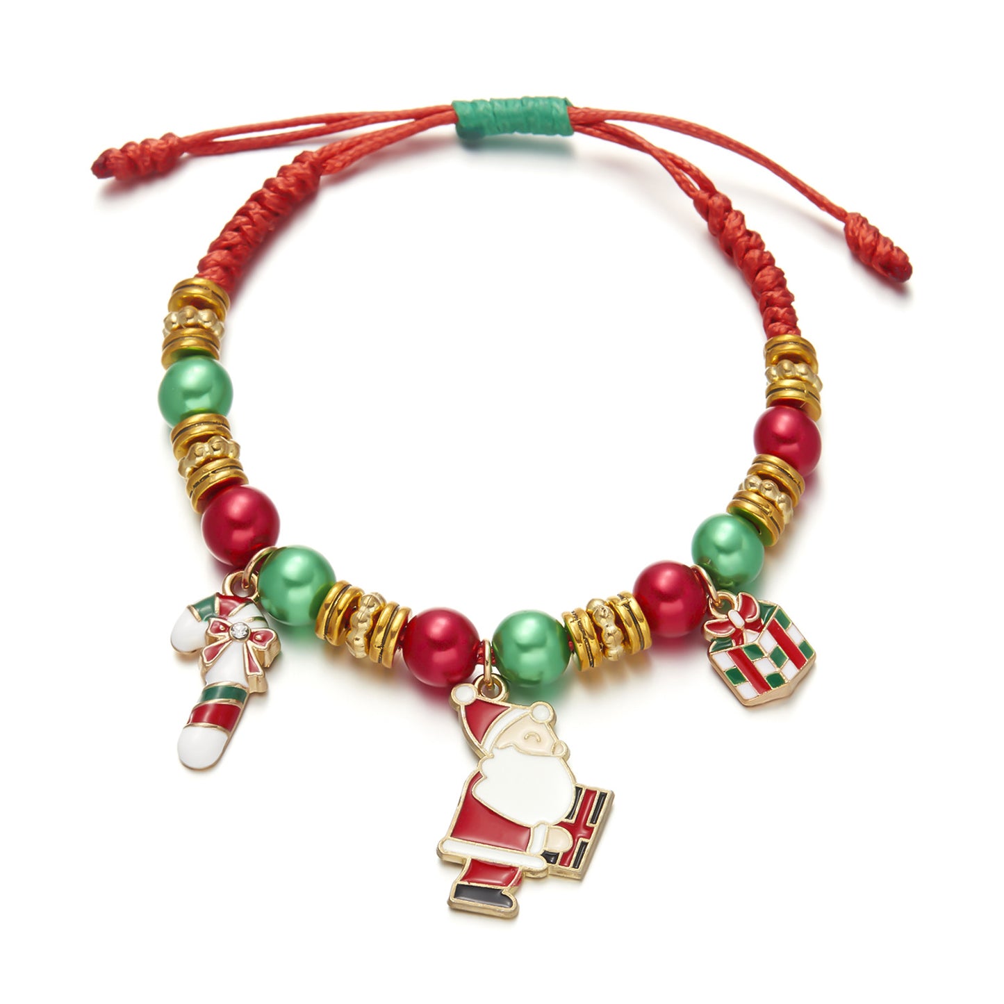 Holiday Snowman Bell Crutch Beaded Hand-woven Bracelets