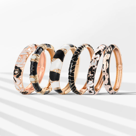 Daily Darcy National Style Creative Black Clover Fashion Bracelet