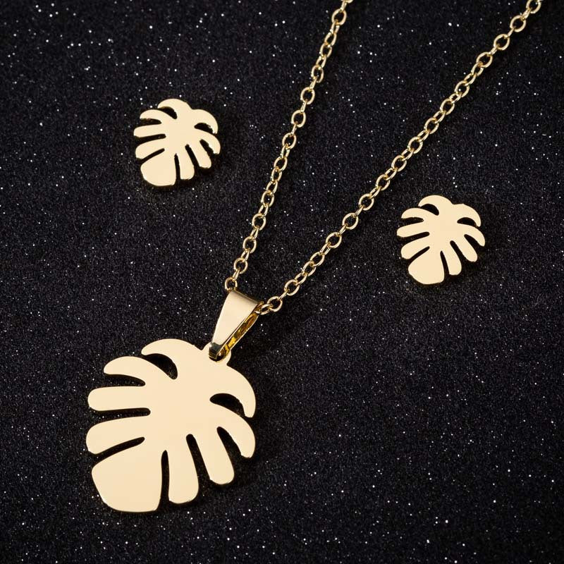 Women's & Men's Small Animal Cat Ear Three-piece Necklaces