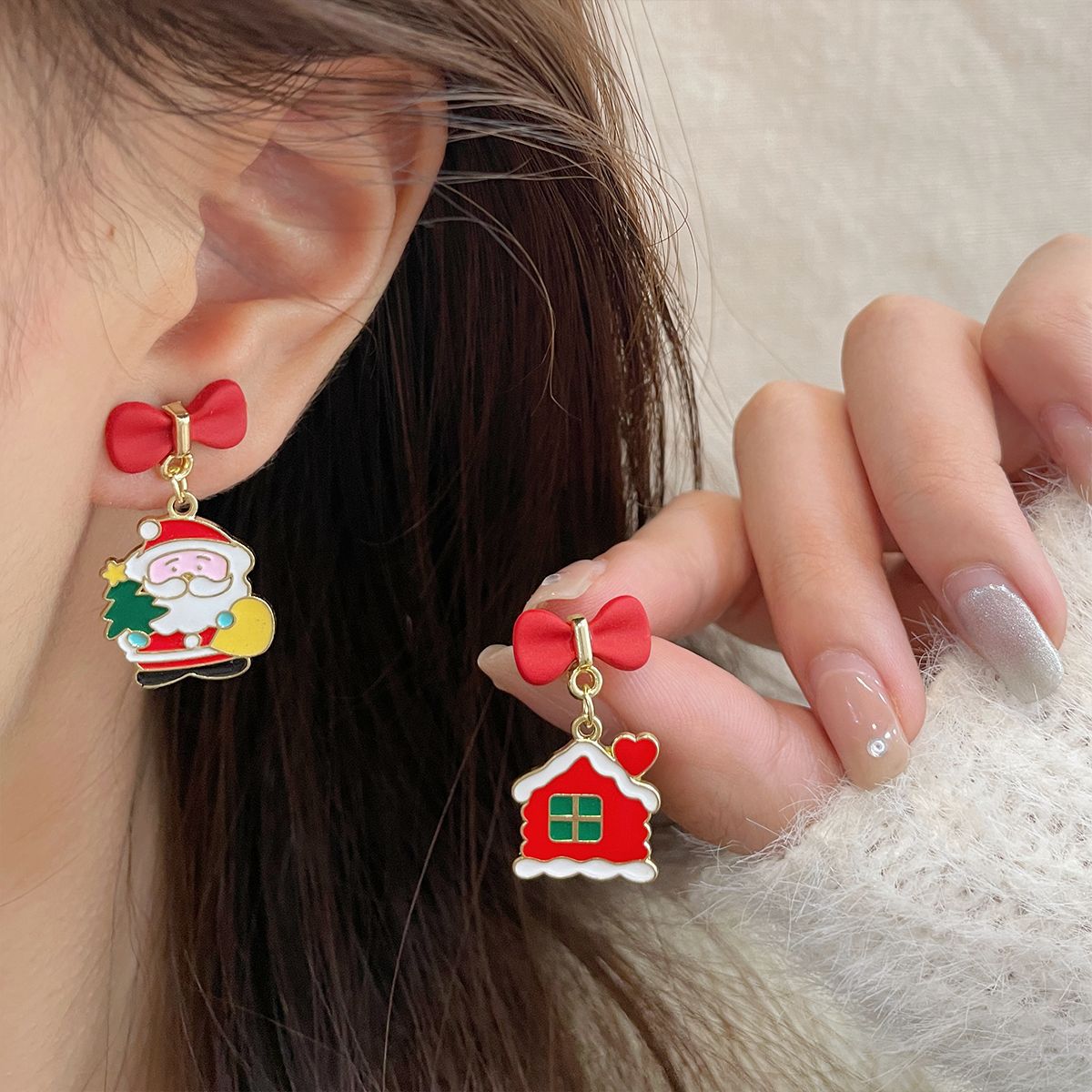 Series Cartoon Cute Holiday Design Exquisite Earrings