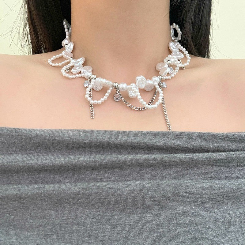 Women's Pearl Chain Light Luxury Temperament High Necklaces