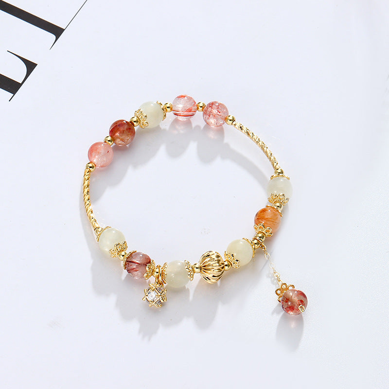 Male Lucky Color Hair Crystal Female Design Zircon Bracelets