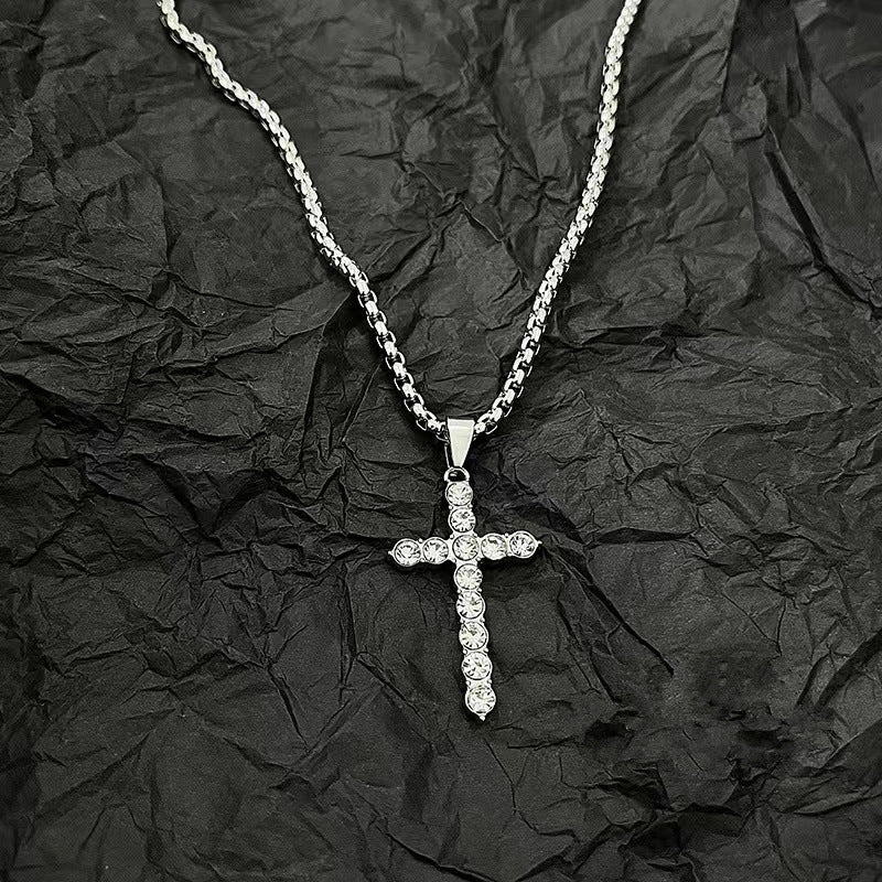 Croix de diamant pour femmes et hommes pour colliers Hip Hop personnalisés à la mode