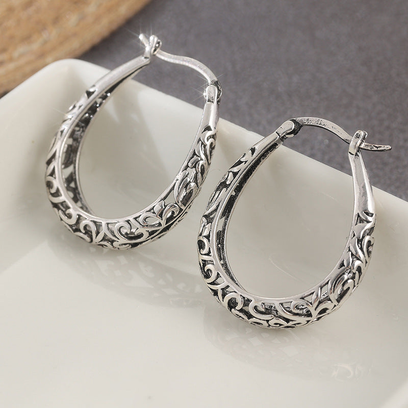Unique Copper Korean Style Niche Design Earrings