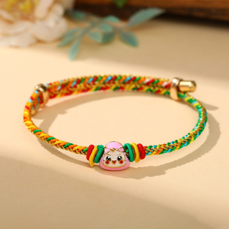 Children's Dragon Boat Festival Colorful Rope Hand-woven Small Carrying Bracelet