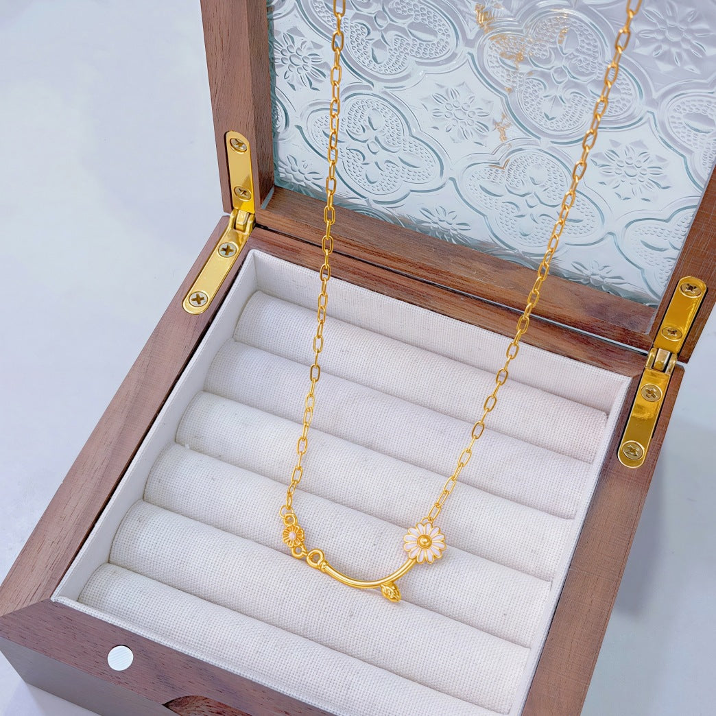 Ginkgo Leaf Variety Retro Affordable Luxury Fashion Design Necklace