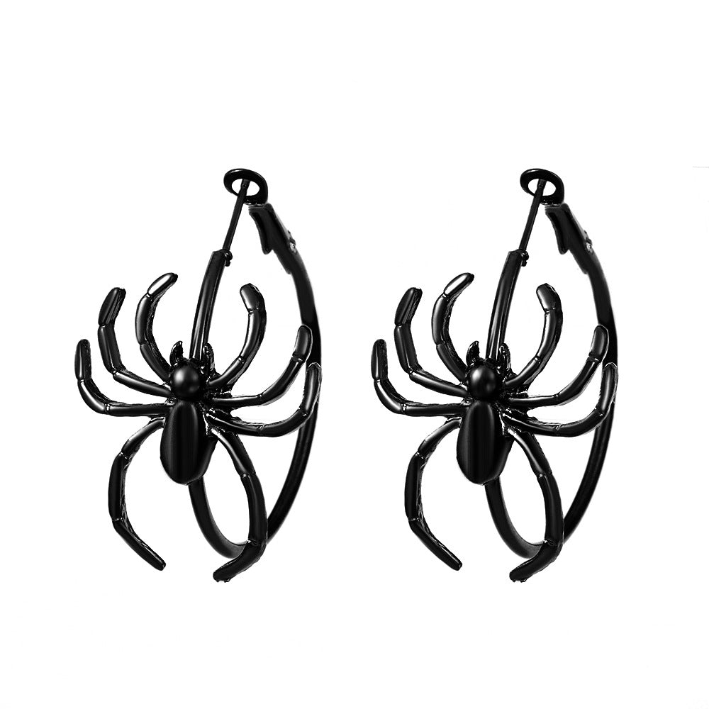 Big Spider Ear Retro Fashion Dark Earrings