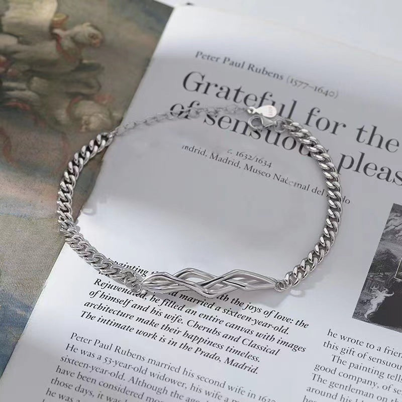 Bracelets de Saint-Valentin avec épines et branches de conception de niche