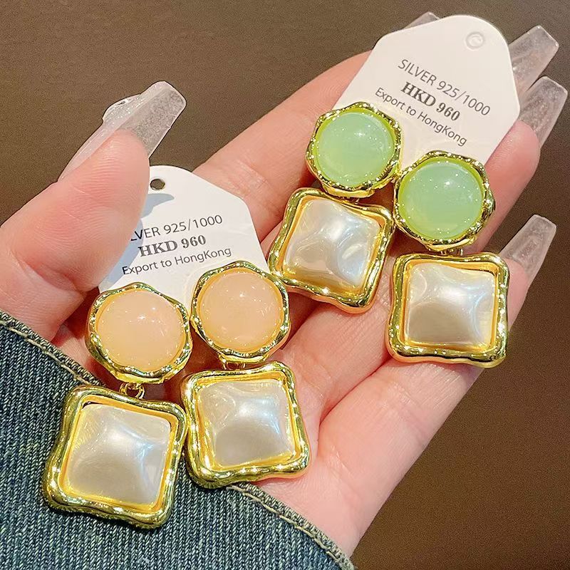 Geometric Ear Fashion Trendy Unique Light Luxury Earrings