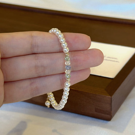 Pearl Special Interest Light Luxury Simple Exquisite Good-looking Graceful Cold Bracelet