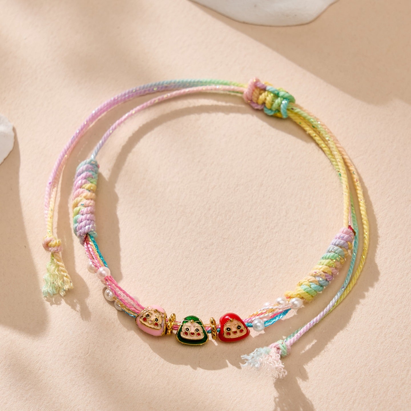 Children's Colorful Rope Treasure Small Carrying Strap Bracelets