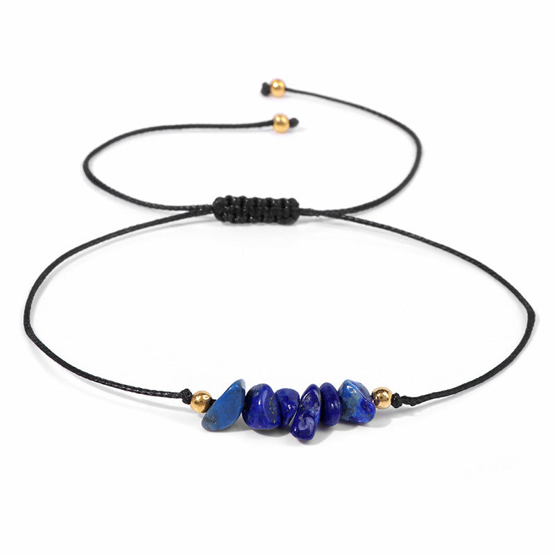 Natural Crystal Gravel Female Irregular Rough Stone Bracelet