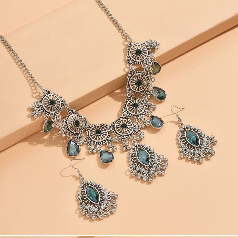 Indian Ethnic Style Vintage Gemstone Beads 2 Necklaces