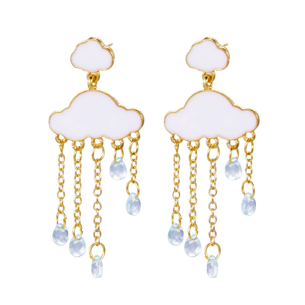 Women's Korean Style Minimalist Creative Zircon Cute Earrings