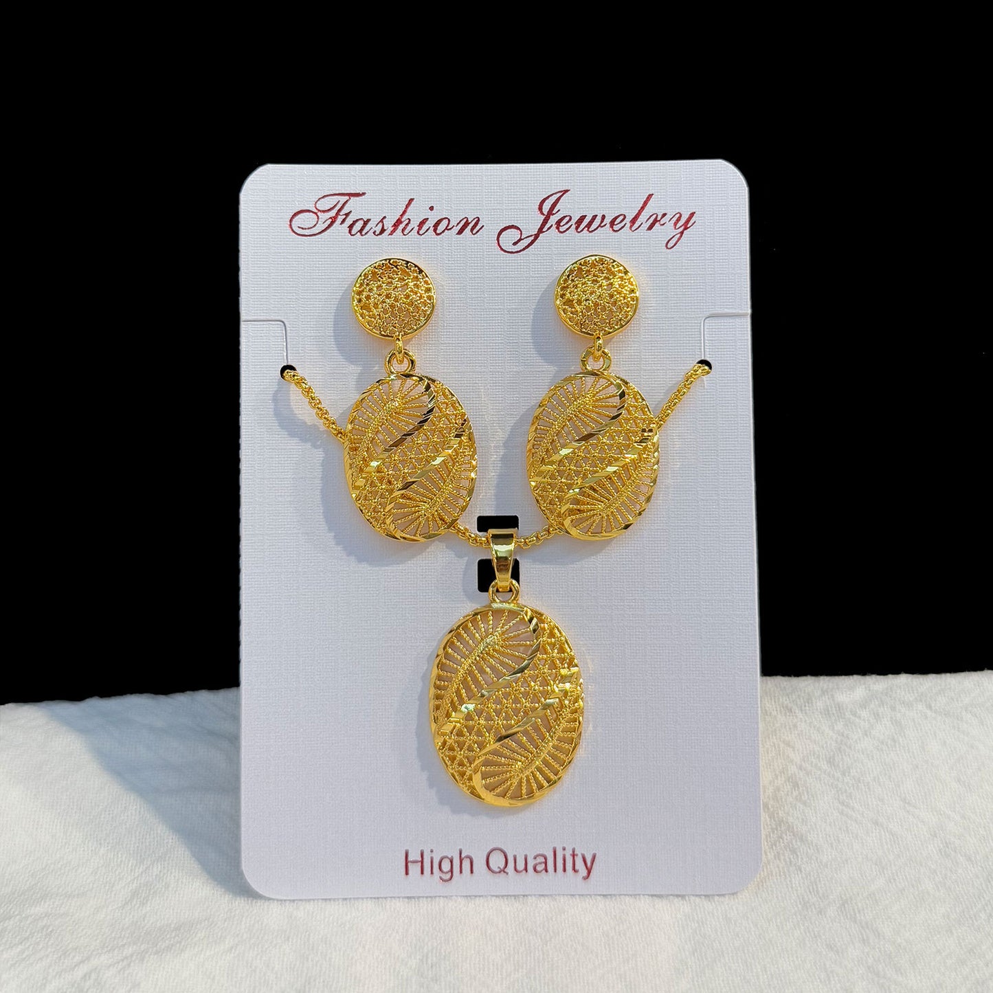 Love Heart Flowers Ear Medium Suit Pendants