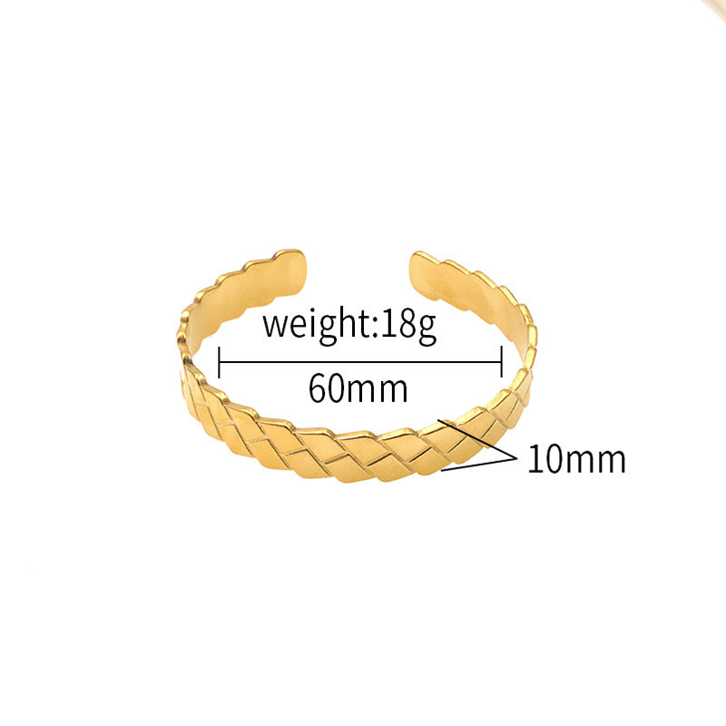 Geometric Diamond Lattice Light Luxury Temperament Fashion Commuter Bracelets