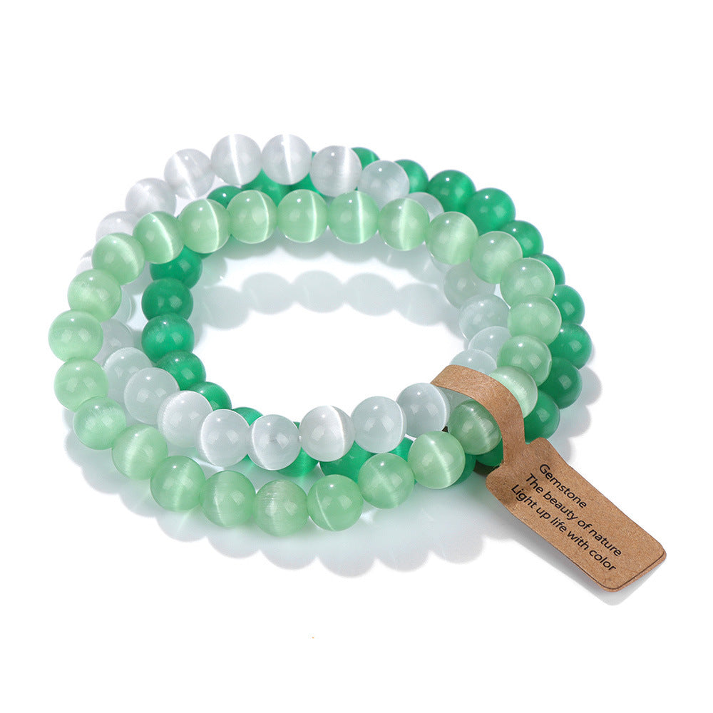 Bracelets de combinaison d'améthyste de perles de cristal de pierre naturelle pour femmes