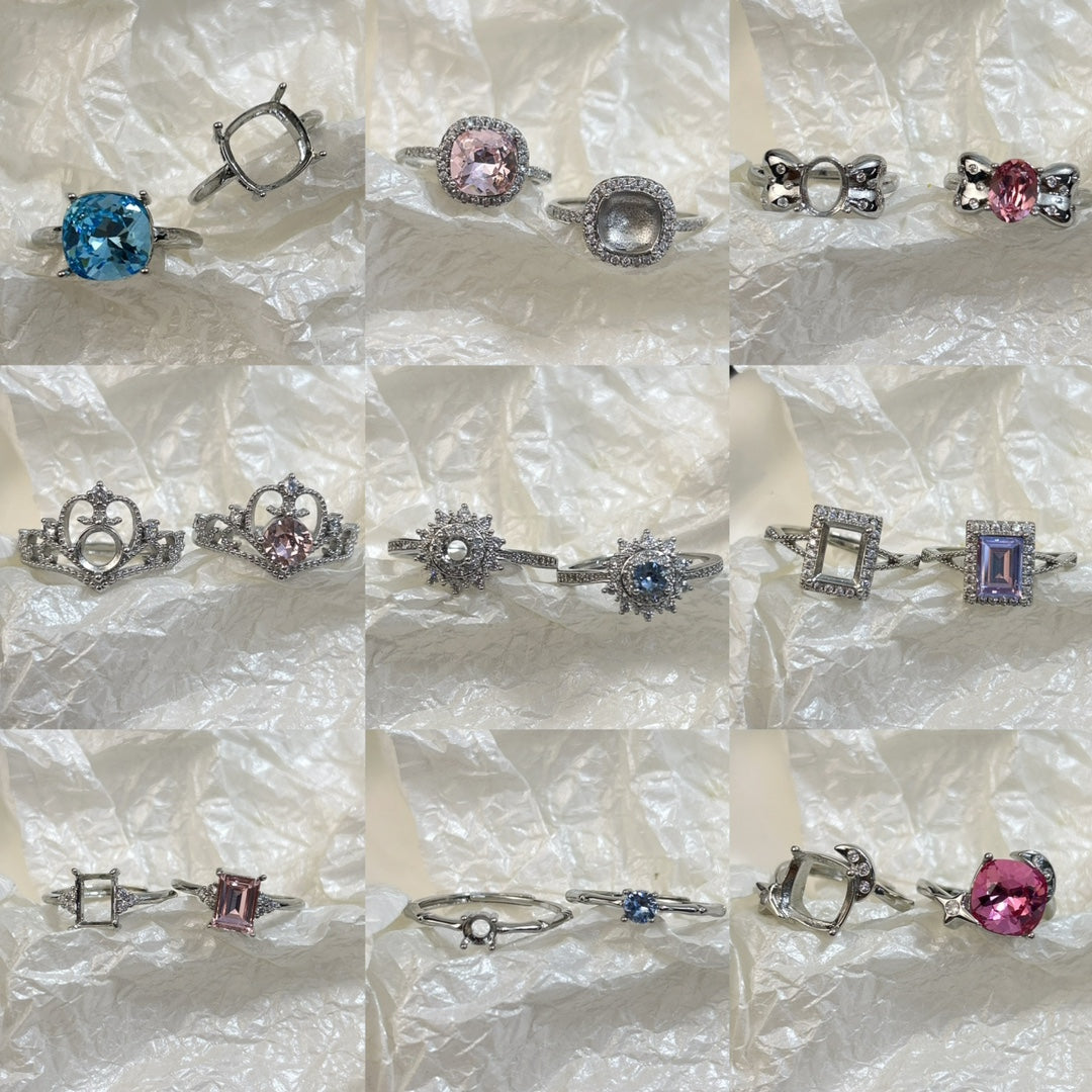 Setting Opening Adjustable Various Sizes Big Diamond Rings