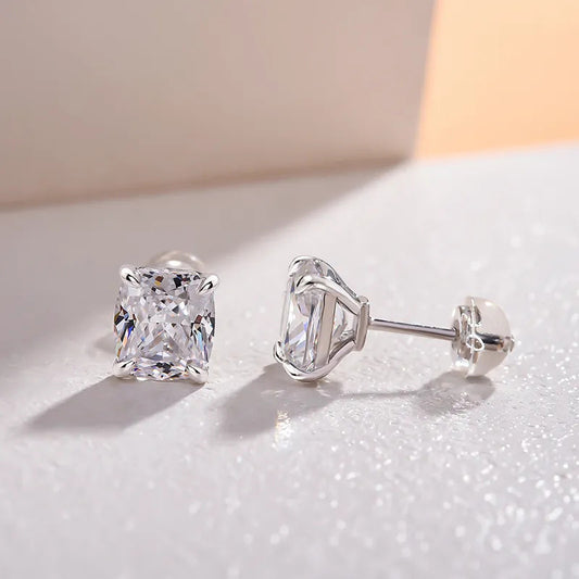 Square Geometric Ear Simple Niche Temperament Rings