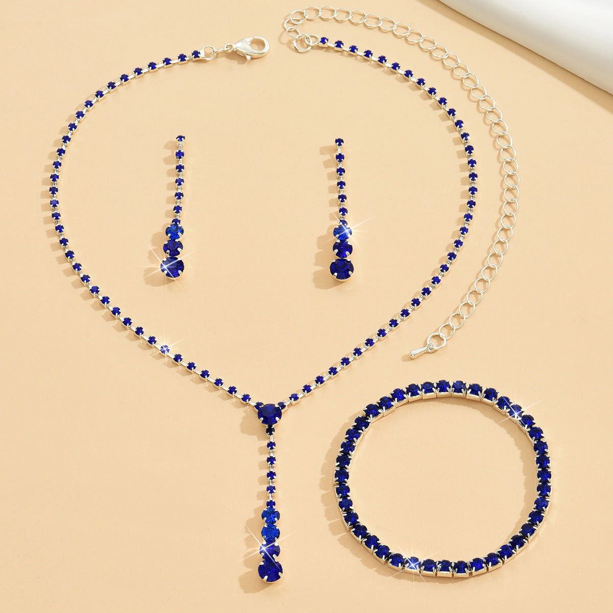 Simple Popular Ear He Originally Single Row Jewelry Set