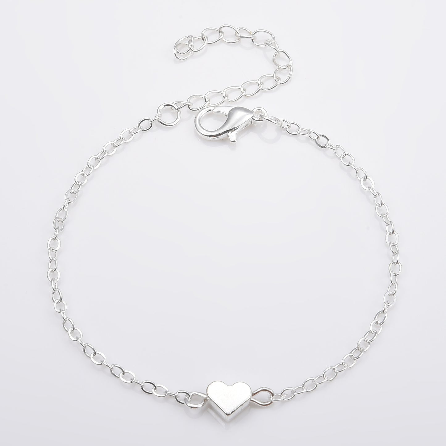 Stylish Fashion Simple Gold Heart Love Bracelets