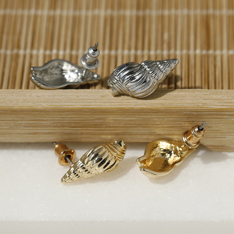Summer Seaside Beach Style Small Conch Ear Fashion Minimalism For Stud Earrings