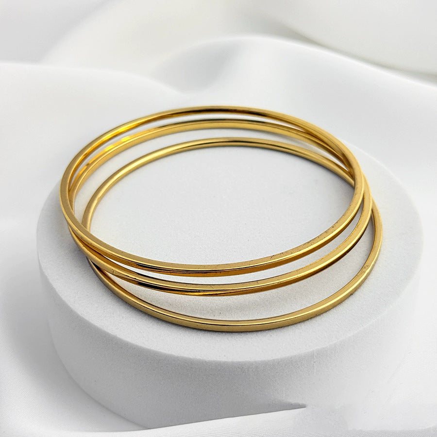 Steel Square Thread Twist Fashionable Elegant Without Changing Color Bracelets