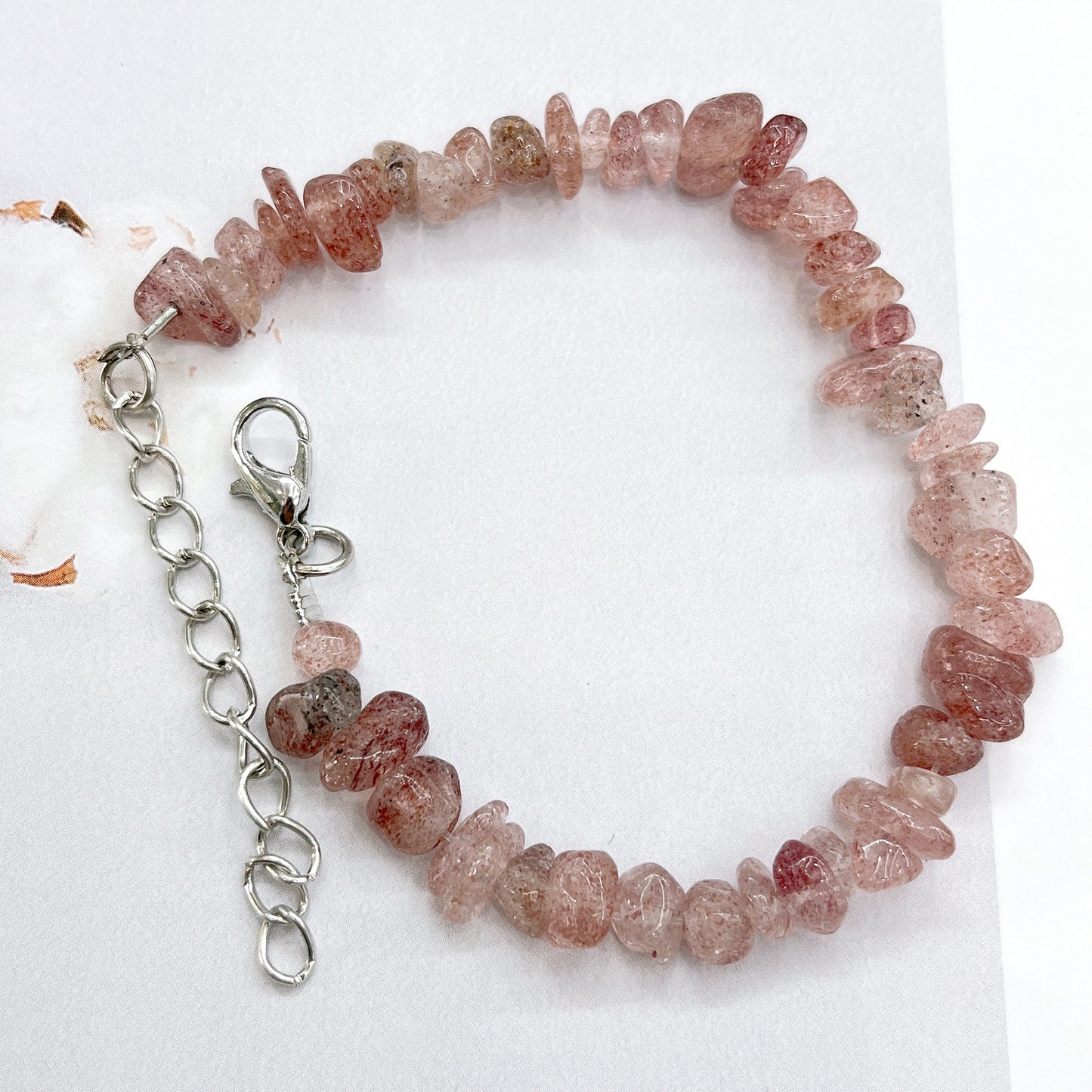 Natural Crystal Agate Gravel Stone Irregular Bracelets