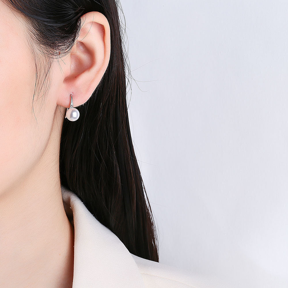 Elegant Graceful Light Luxury Simplicity Geometric Pearl Simple Earrings
