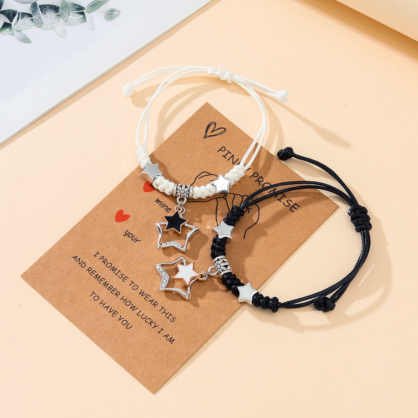 Personality Five-pointed Star Dorje Knot Card Bracelets