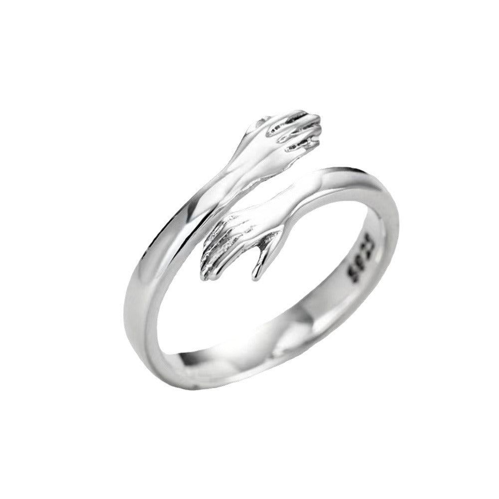 Style Fashionable Temperament Love Hug Couples Rings