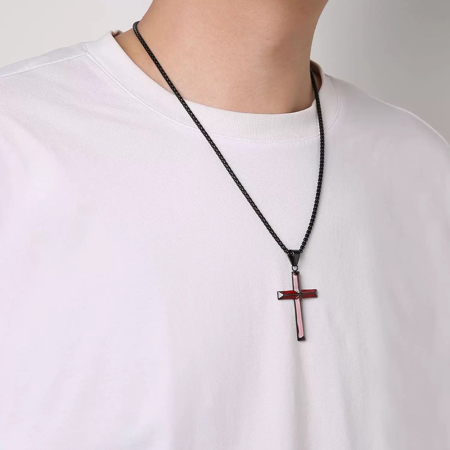 Women's & Men's Simple Cold Two-color Cross Punk Hip Hop Pendants