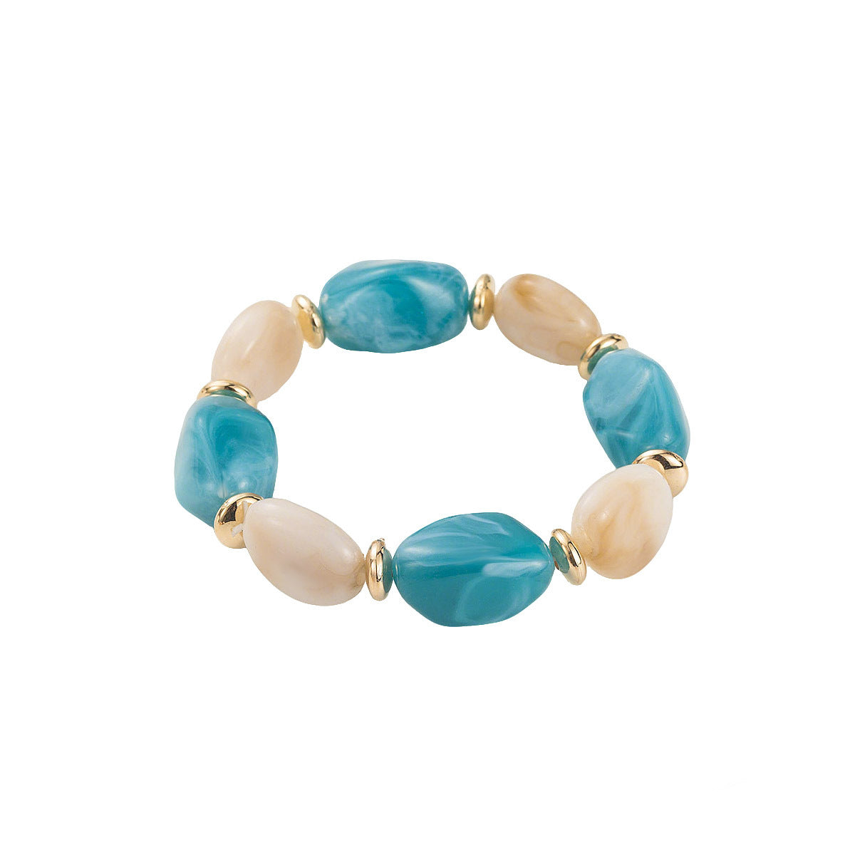 Fashion Exaggerated Geometry Irregular Resin Beaded Bracelet