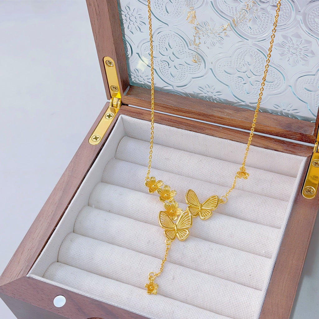 Ginkgo Leaf Variety Retro Affordable Luxury Fashion Design Necklace