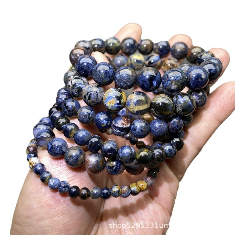 Tourmaline Aquamarine Jade Gold Black Hair Strawberry Purple Yellow Pink Bracelet