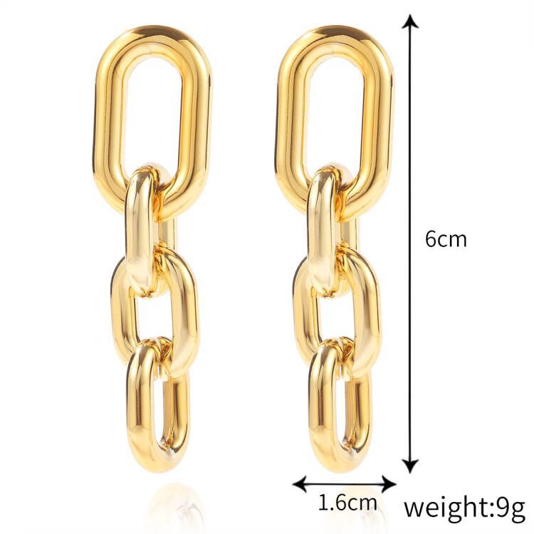 Fashion Exaggerated Trend Cold Style Metal Earrings