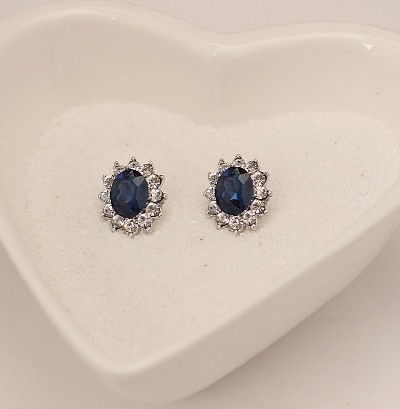 Fashion Suit Best-selling Sapphire Ear Gold Jewelry Set