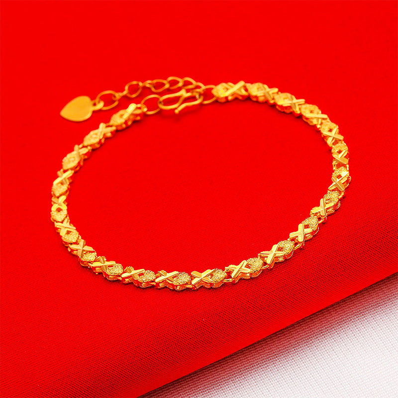 Jewelry Brass Gold-plated Fish Four-leaf Heart Bracelets