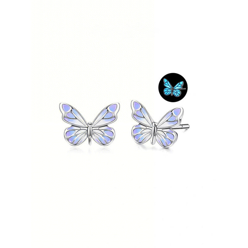 Light Fairy Purple For Design Luminous Stud Earrings
