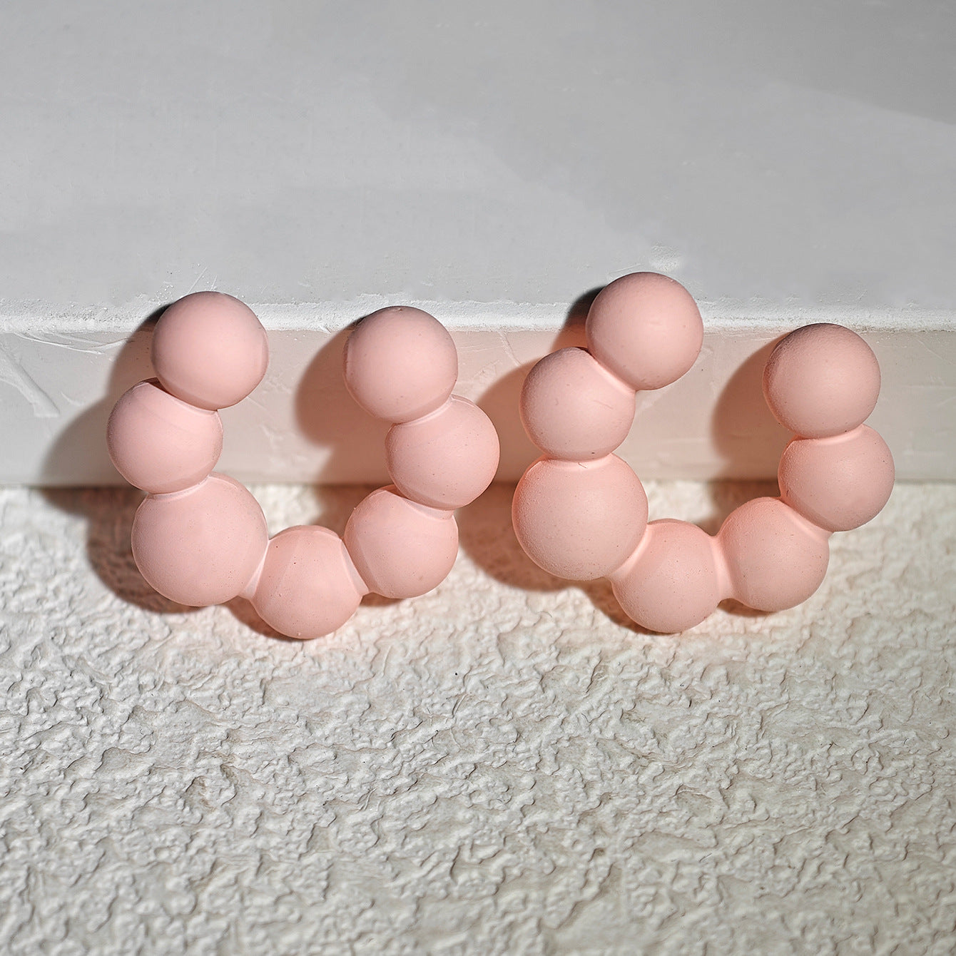 Acrylic Candy Color Matte Simple Design Ear Clip