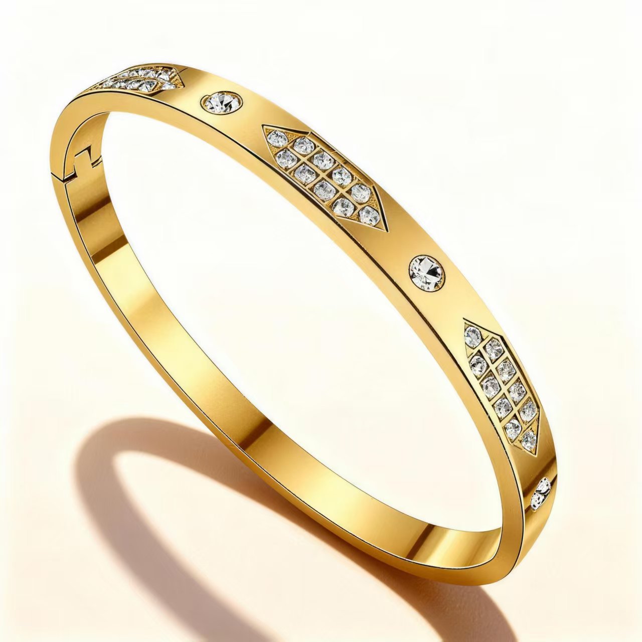 Titanium Steel Female Diamond High-grade Stainless Bracelet